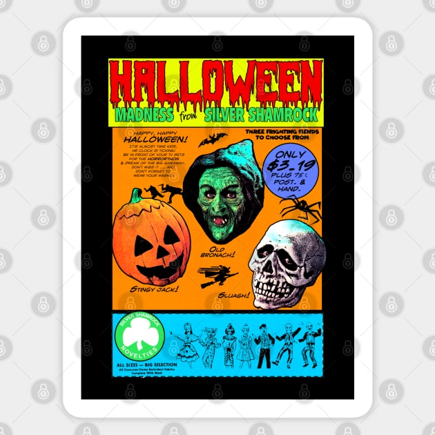 Halloween Madness from Silver Shamrock Sticker by UnlovelyFrankenstein